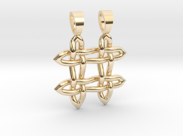Hashtag celtic knot [pendant] 3d printed