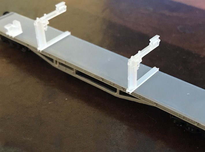 Crane for Salmon  track carrying wagons in N gauge 3d printed 