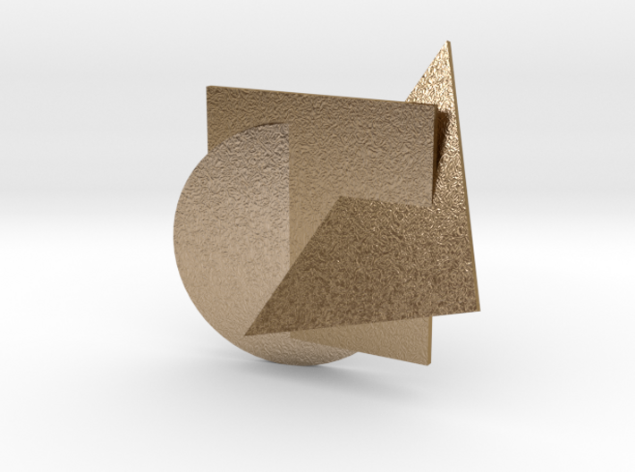 A Circle, A Square, A Triangle - Pendant 3d printed
