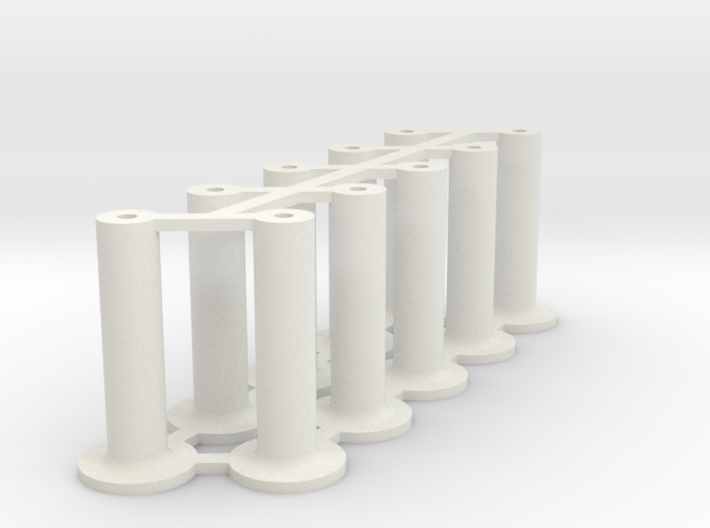 Slot Car universal body mounting posts STRAIGHT 3d printed