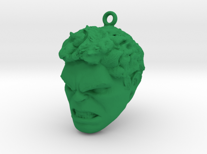 Hulk Head MagicBand fob keychain 3d printed