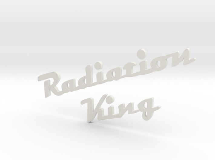 radiation king logo 3mm thick 3d printed