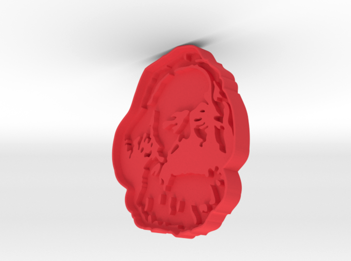 200th anniversary Karl Marx cookie cutter 3d printed 