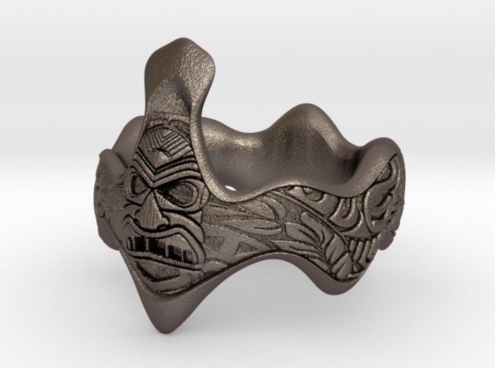 pacific tiki style ring 3d printed