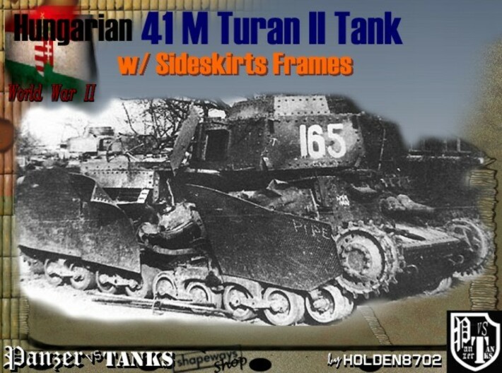 1-87 Hungarian 41M Turan II Sideskirts Frames 3d printed 