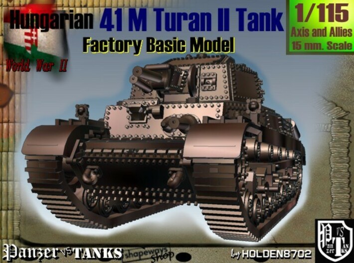 1-115 Hungarian 41M Turan II Basic 3d printed