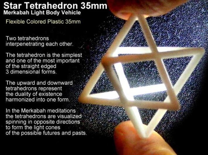 Startetrahedron Merkabah 35mm X 1mm 3d printed