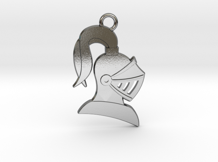 Knight Helmet Pendant/Keychain 3d printed