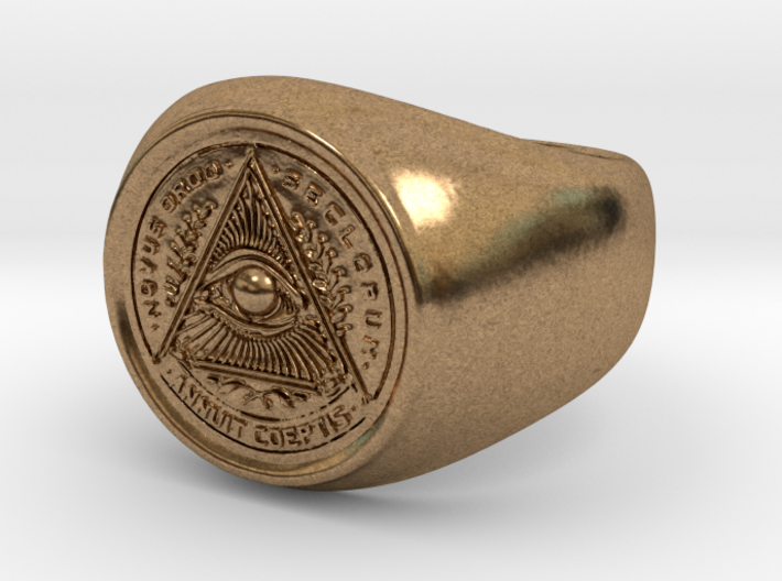 Illuminati Ring 3d printed