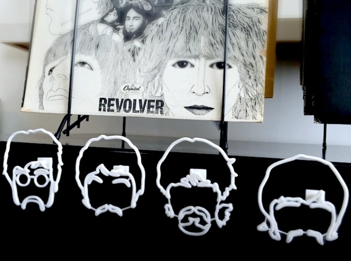 The Beatles: Wire Wall Art (Large) 3d printed