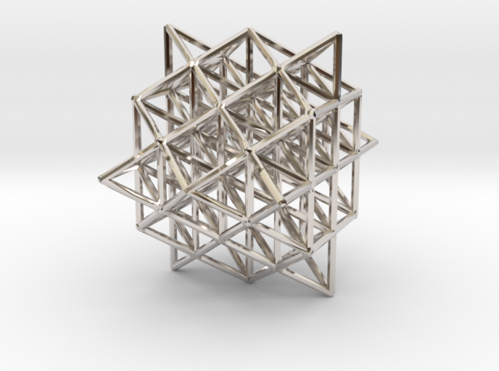 64 Tetrahedron Grid 1.25&quot; 3d printed