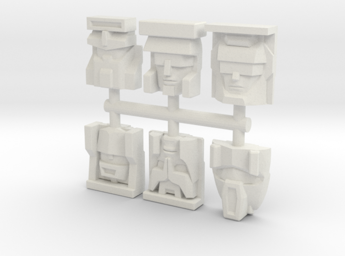 Constructicon Faceplates (Titans Return) 3d printed