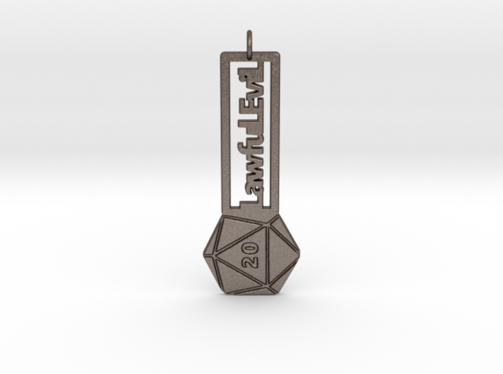 Lawful Evil - RPG alignment keychain 3d printed 