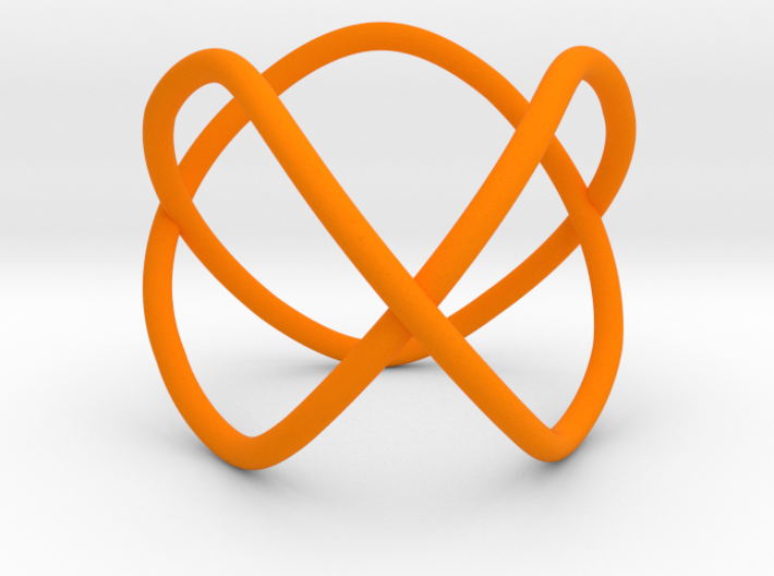 Trefoil as a 3-fold cover of the unknot 3d printed