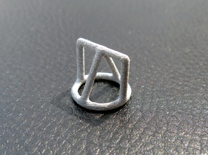 Shape Sorter Circle, Triangle Square Pendant 3d printed Polished Alumide