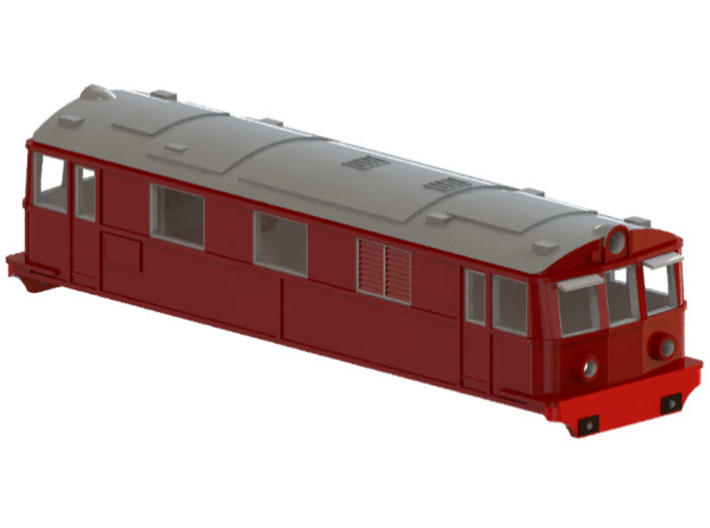 Swedish SJ electric locomotive type Dk2 - N-scale 3d printed CAD-model