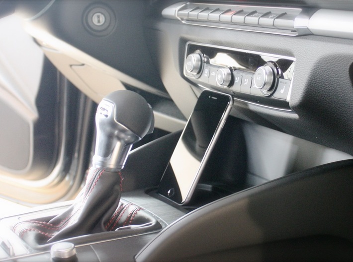 Car Phone Mount Holder Compatible for - Audi Q5 -  3d printed iPhone phone car mount adapter holder cradle dock handyhalterung autohalterung autohouder docking station for Apple CarPlay 