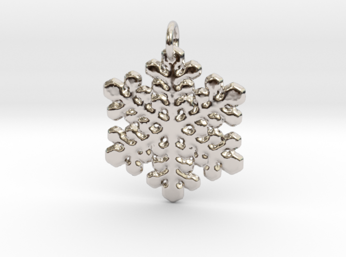 Snowflake Pendant 1 3d printed