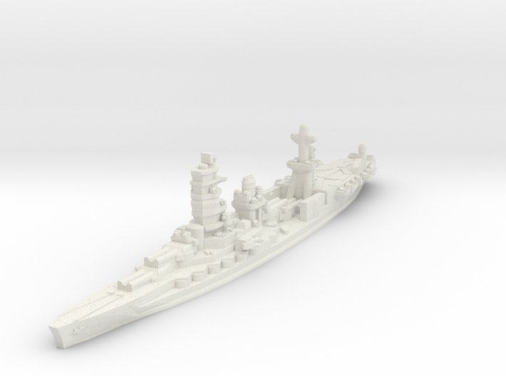Ise Hybrid Battleship Carrier 1/1800 3d printed