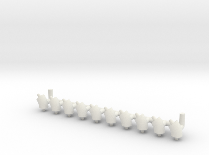 ø2.4mm 3/32&quot; Pipe Fittings 45° 10pc 3d printed