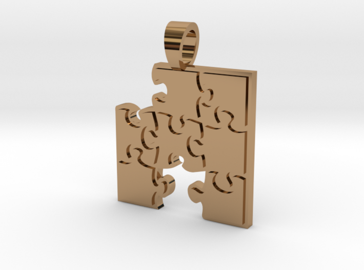 Puzzle [pendant] 3d printed