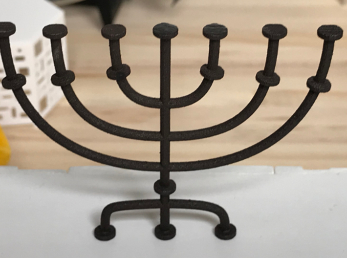 Menorah candlestick 1:12 scale model 3d printed