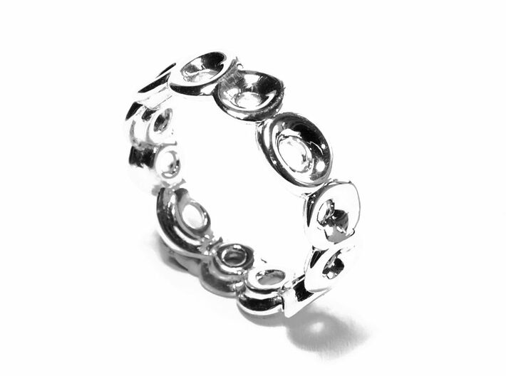 Seeside Ring (From $13) 3d printed silber schmuck