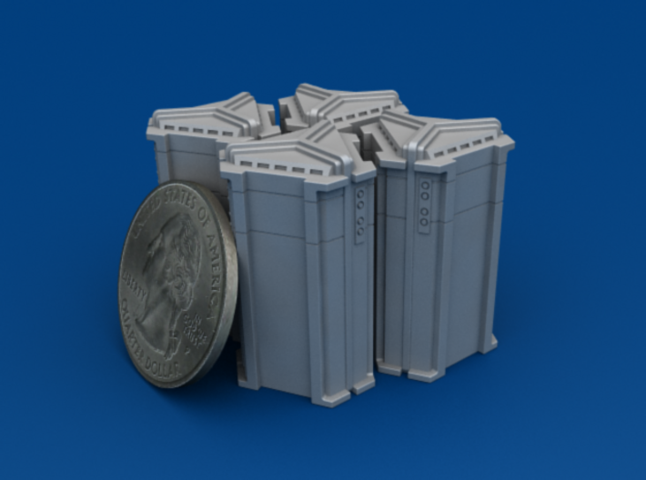 4-Pack of Star Wars Loot Crate Wargaming Terrain 3d printed 4-pack of Loot Crates
