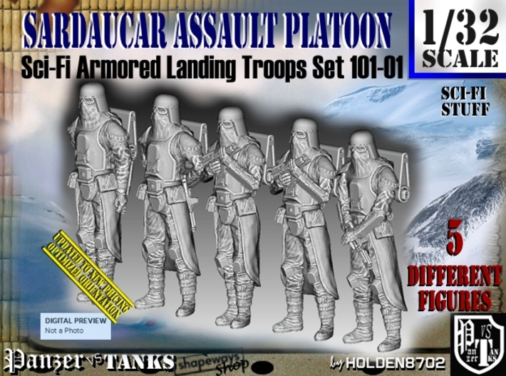 1/32 Sci-Fi Sardaucar Platoon Set 101-01 3d printed