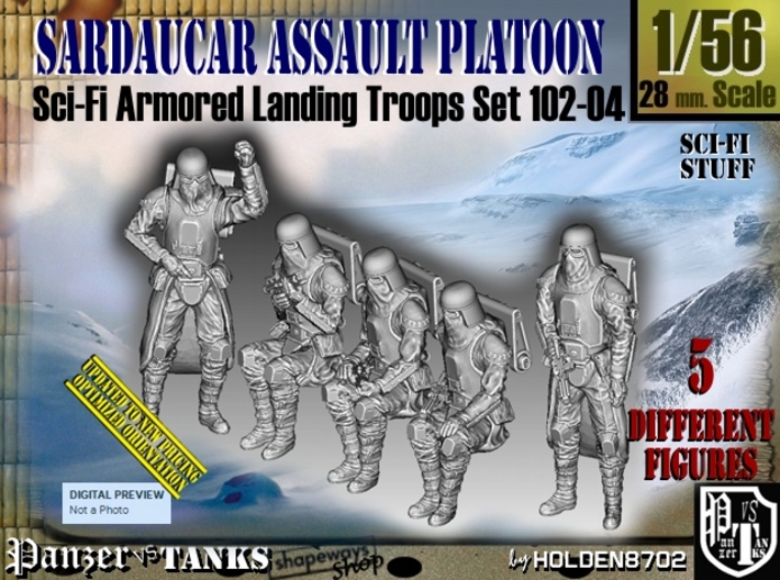 1/56 Sci-Fi Sardaucar Platoon Set 102-04 3d printed