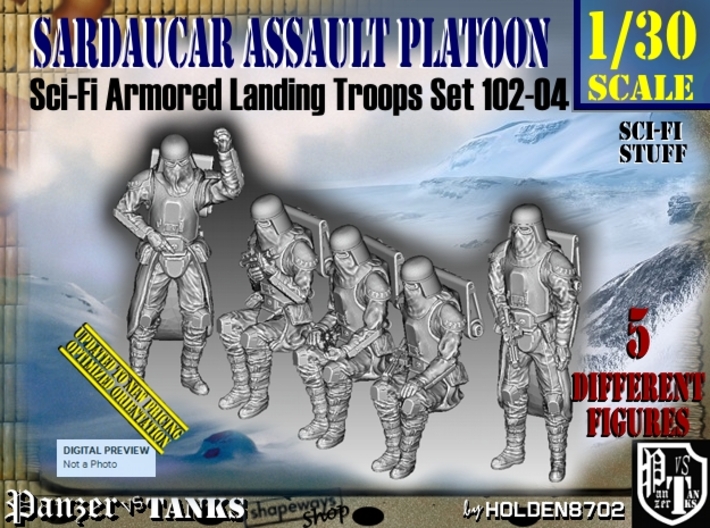 1/30 Sci-Fi Sardaucar Platoon Set 102-04 3d printed