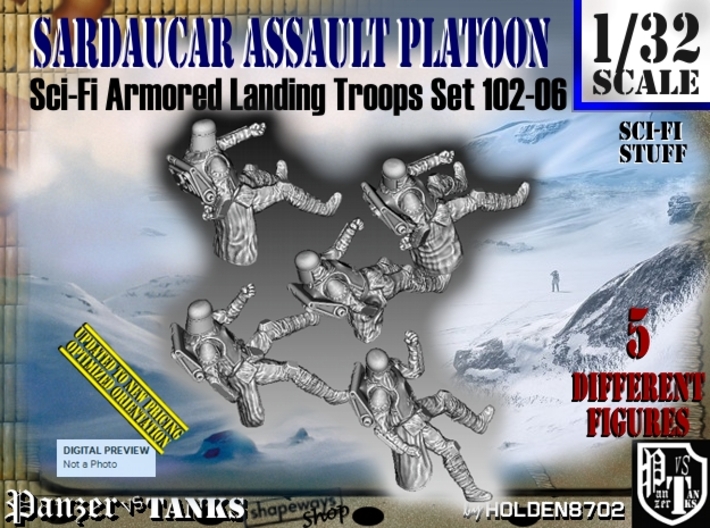 1/32 Sci-Fi Sardaucar Platoon Set 102-06 3d printed
