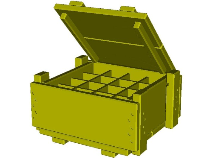 1/10 scale F-1 Soviet hand grenades crate x 1 3d printed