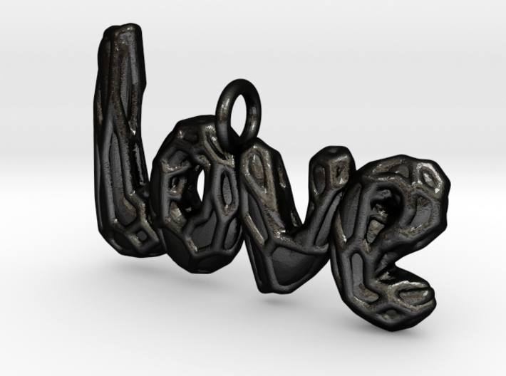 Love pendant with Voronoi Vine 3d printed