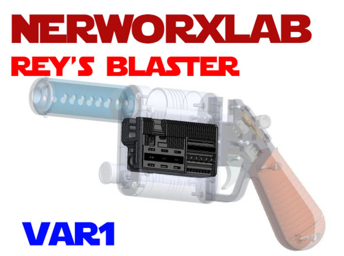 NerfworXlab Rey's blaster - Pistol Chassis V1 3d printed