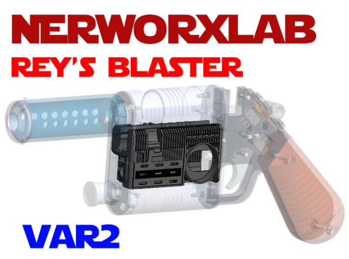 NerfworXlab Rey's blaster - Pistol Chassis V2 3d printed