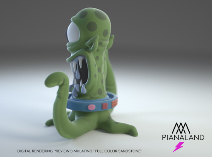 the ultimate KODOS (or KANG)  3d printed Full Color Sand Stone render simulation