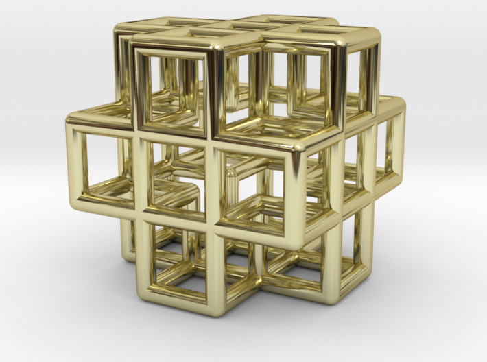 Pendant Cross cube 3d printed