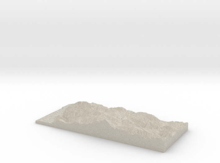 Model of White Rock Ridge 3d printed