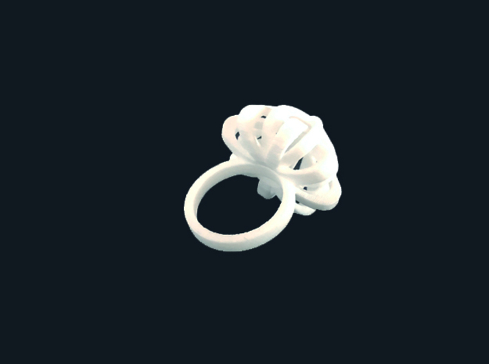 Package Bow Ring Size 7 3d printed 