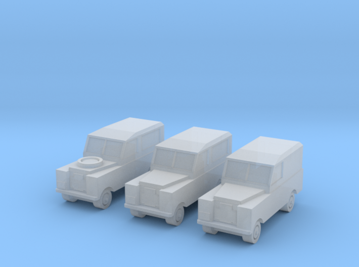 1/220 Land Rover Series 2a, set of 3 3d printed Land Rover S2a x3, FUD