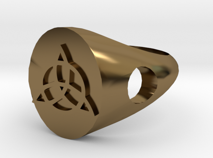 Triquerta Ring Size: Y/12 3d printed