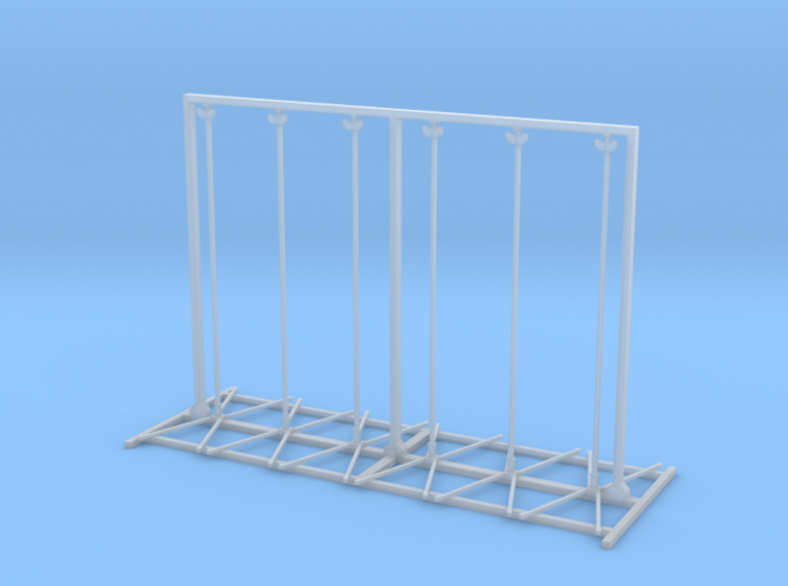 Twin Flex Rigid And Roll Up Sign Stand 1-87 HO Sca 3d printed