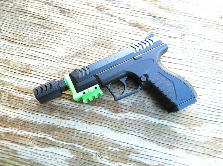 Executer Airsoft Flash Hider (14mm-) 3d printed 