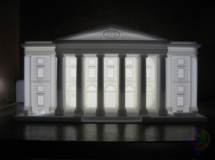 The Law Court Façade 3d printed