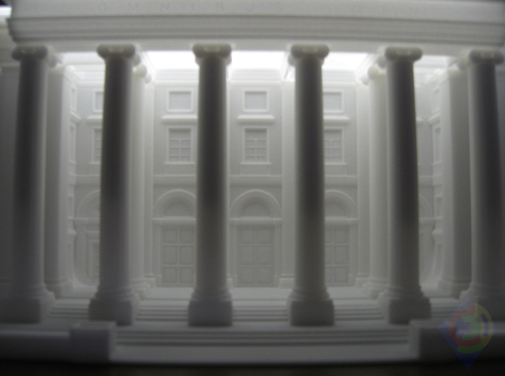 The Law Court Façade  3d printed 