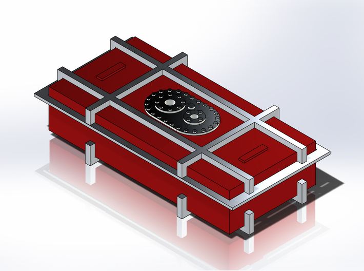 Nascar Gen 6 Fuel Cell Assembly For Revell Models 3d printed