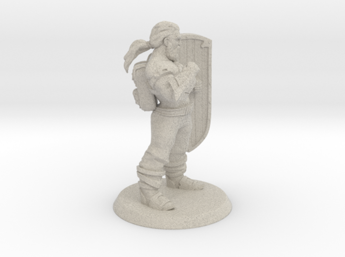 Targen of Greymaw, Shieldbrawler 3d printed