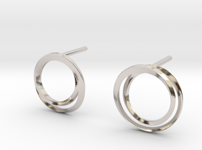 Laika earrings 3d printed
