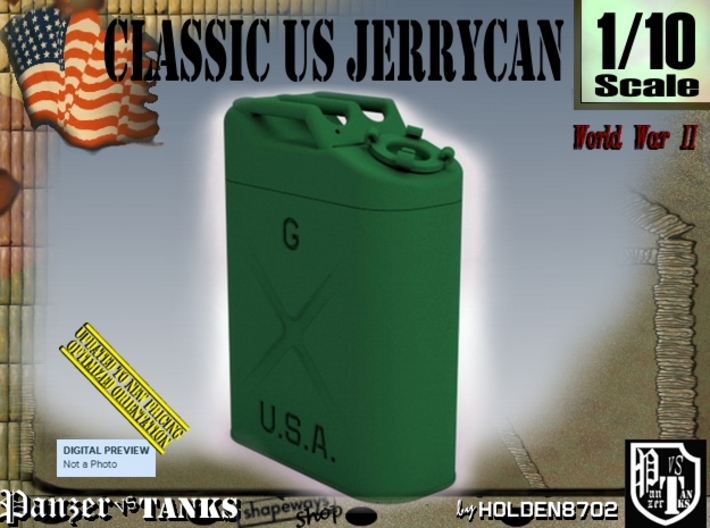 1/10 US Army Jerrycan 3d printed